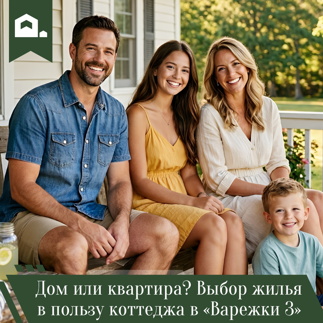 Дом или квартира? Выбор жилья в пользу коттеджа в «Варежки 3»